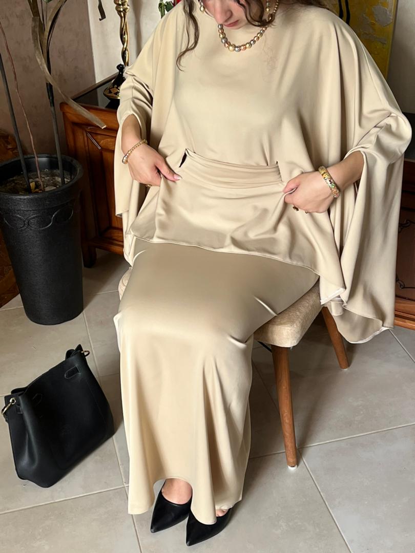 Enssemble "Mlahfa Inspo"Beige"