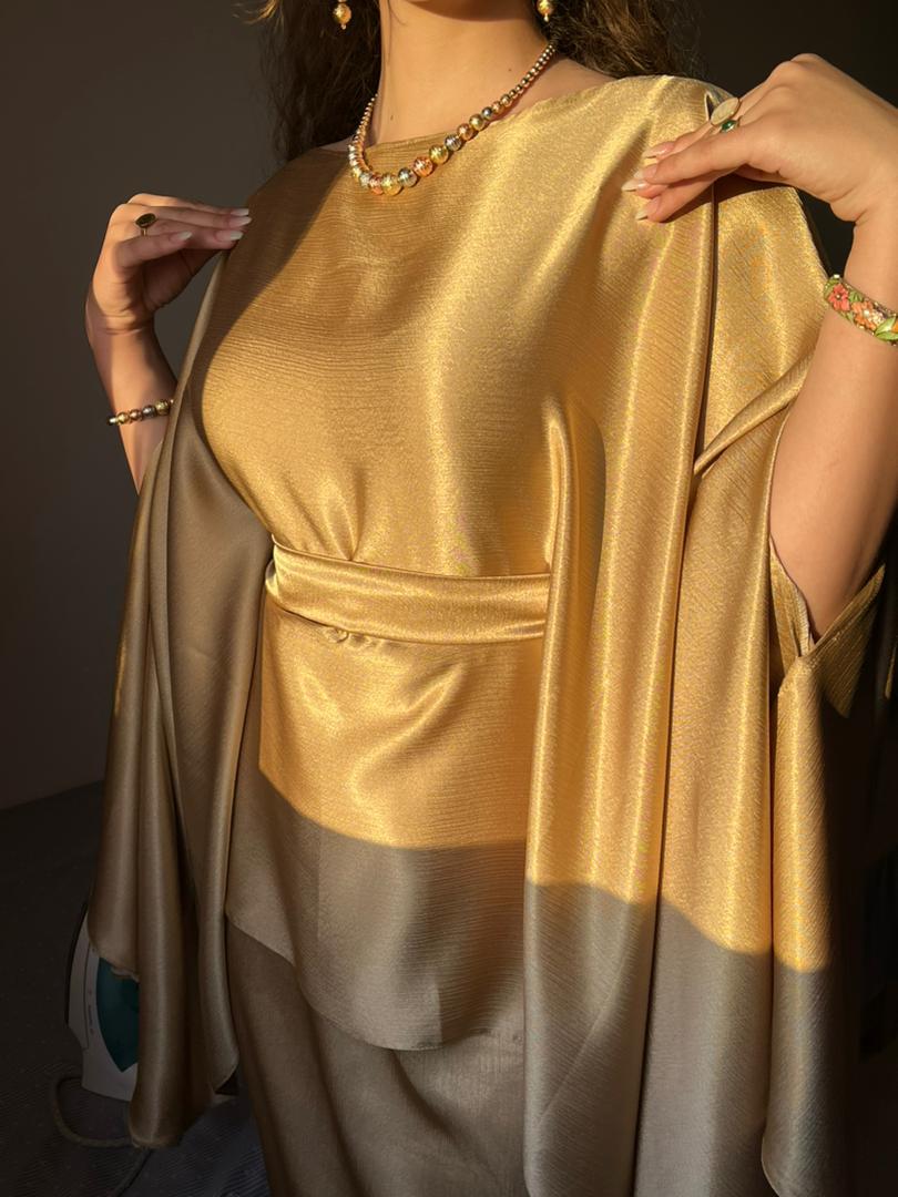 Enssemble "Mlahfa Inspo" Gold "
