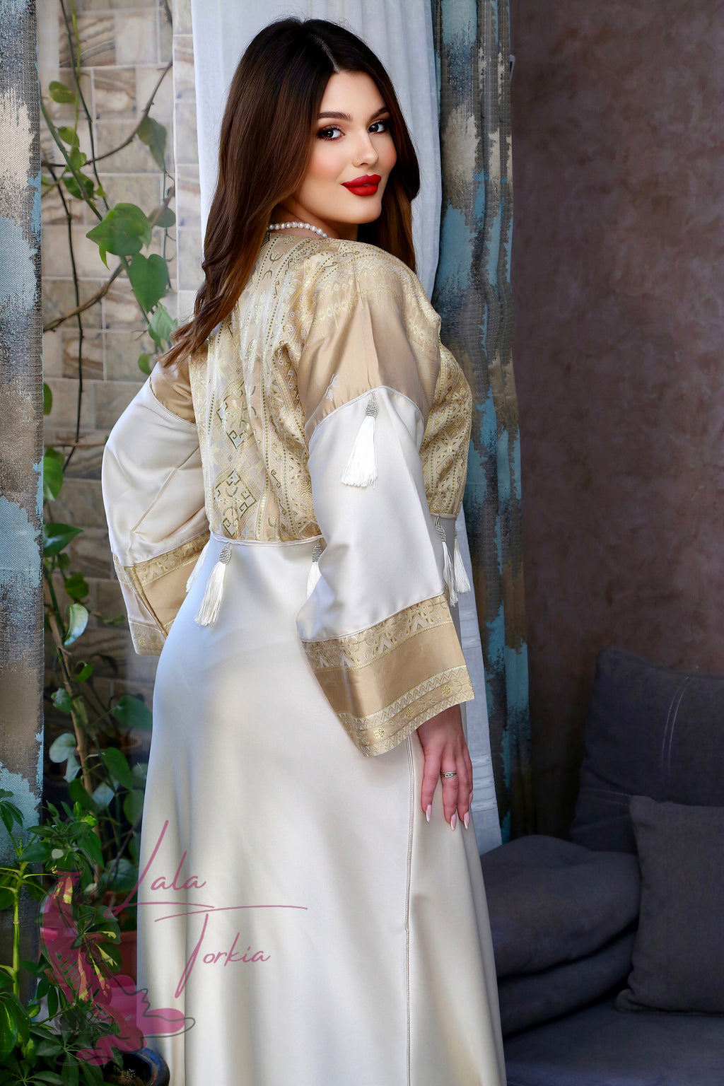 Robe "Taoues"Beige"