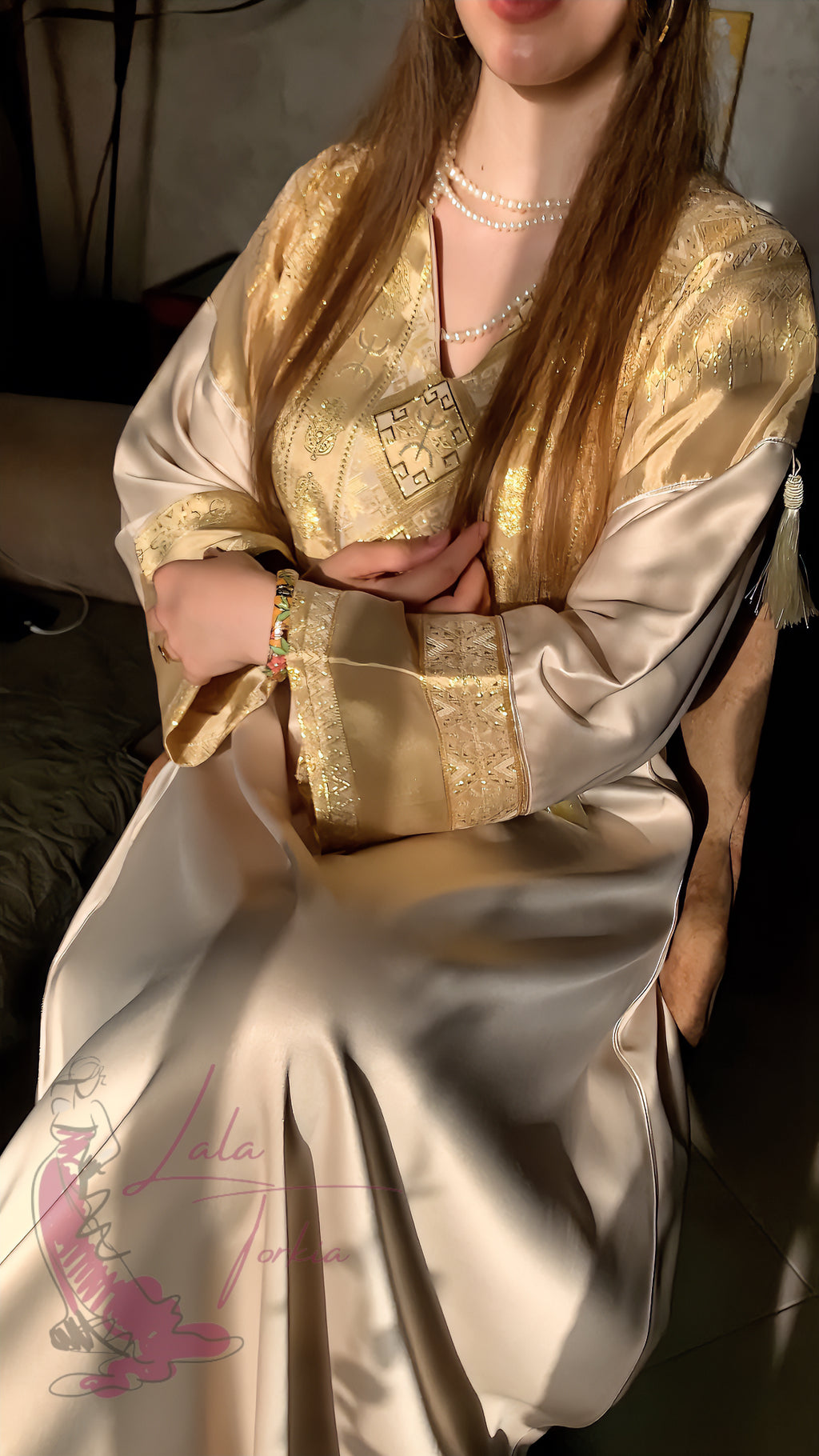 Robe "Taoues"Beige"