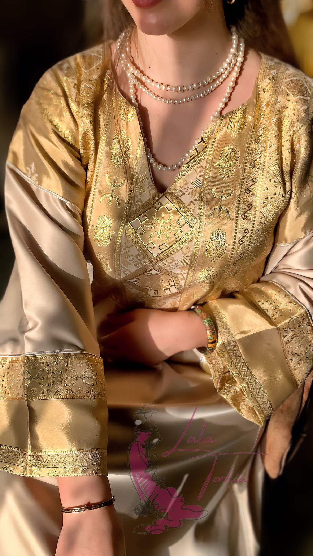 Robe "Taoues"Beige"