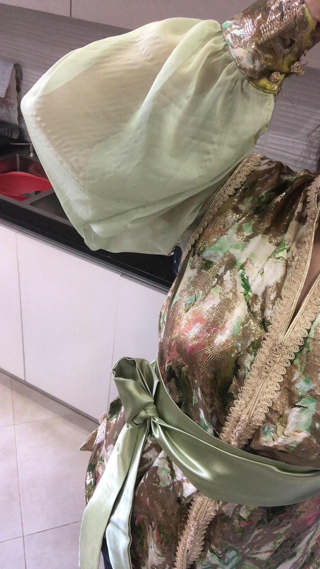 Caftan "L'ORIENT"Vertd'eau"