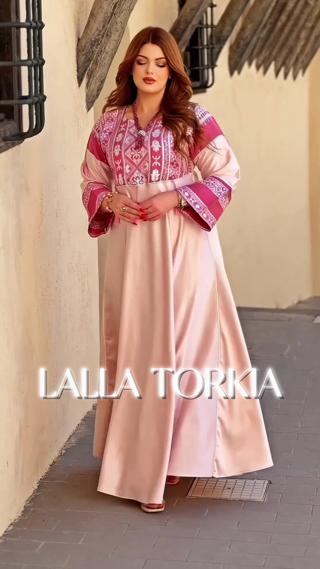 Robe "Taoues"Rose"