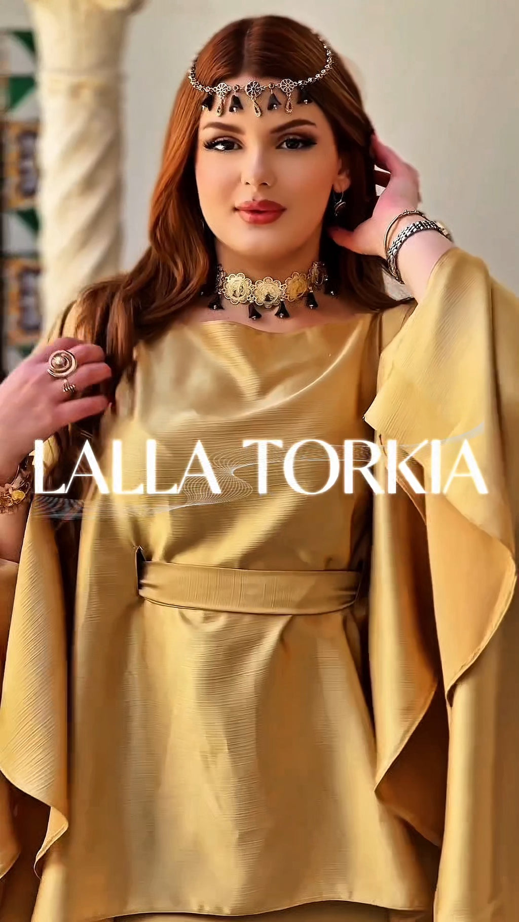 Enssemble "Mlahfa Inspo" Gold "
