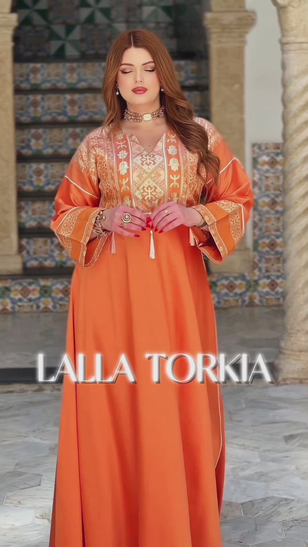 Robe "Taoues"Rose"